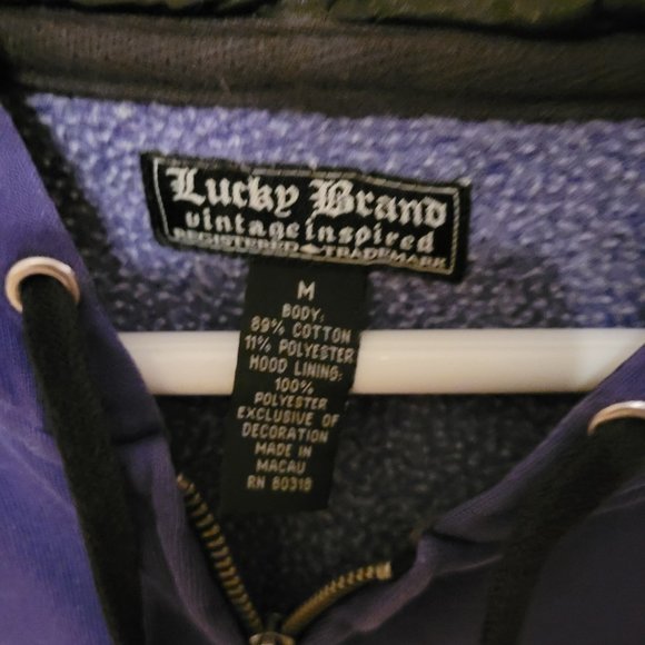 Lucky Zip Hoodie - Purple Size M - Picture 2 of 6